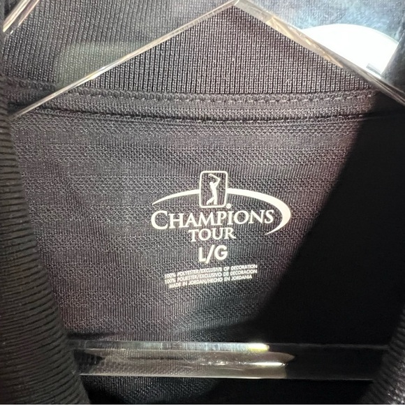 BNWOT Men’s Champions Tour Black Polo Top - Picture 5 of 6